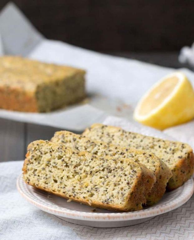 Lemon Chia Seed Bread with Honey Glaze