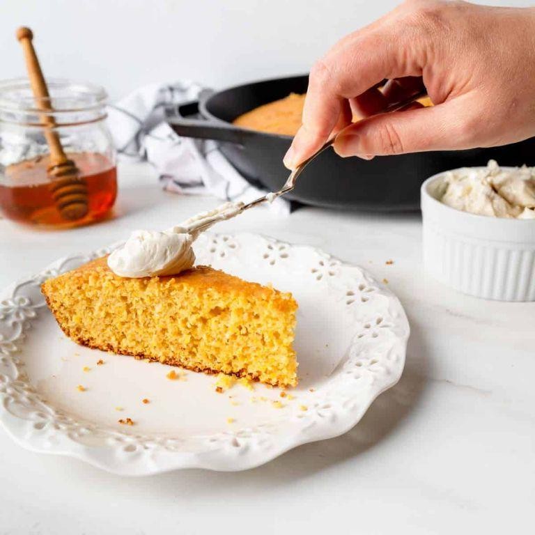 Lemon Cornbread with Honey Butter