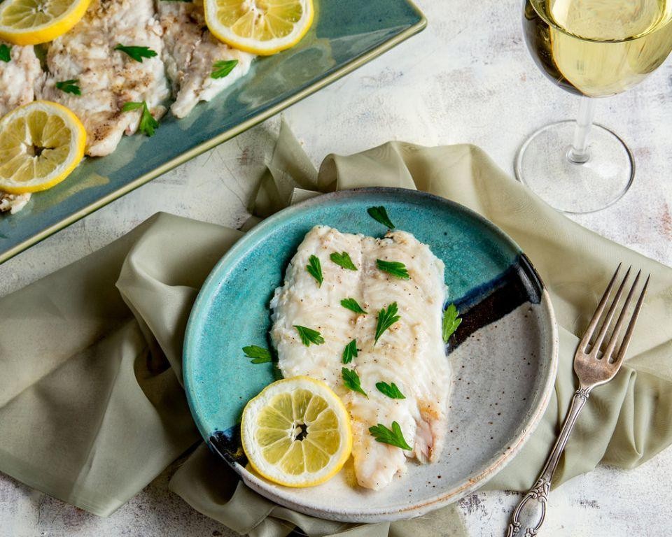 Lemon Garlic Grilled Flounder