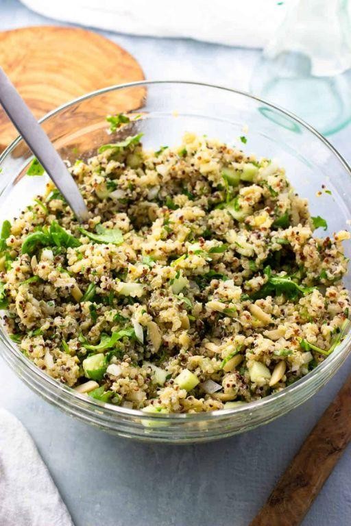 Lemon Garlic Herb Quinoa Salad