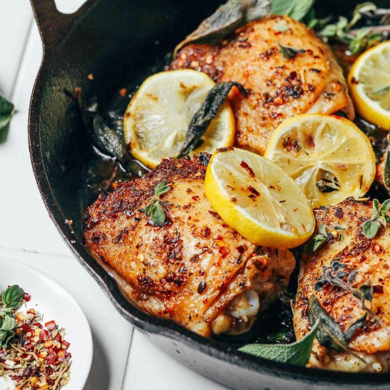 Lemon Herb Baked Chicken Legs