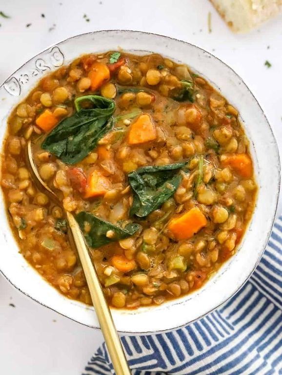 Lemon Herb Instant Pot Lentil Stew