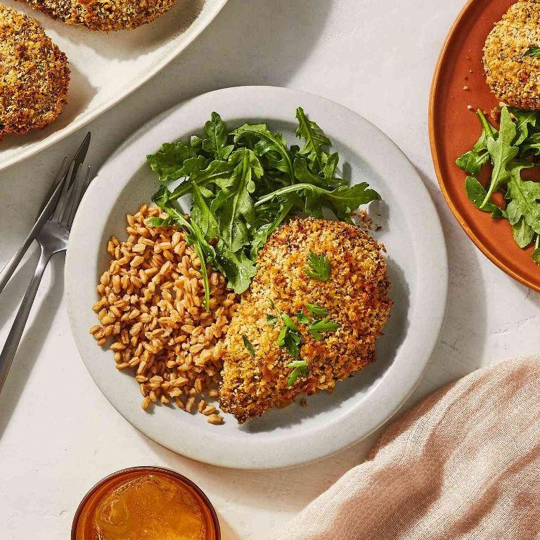 Lemon Herb Panko Crispy Chicken Breast