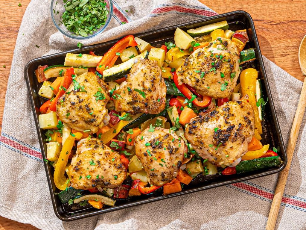 Lemon Herb Roasted Chicken with Vegetables