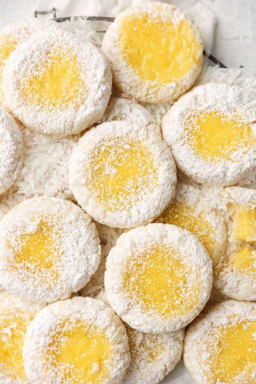 Lemon Meringue Coconut Cookies