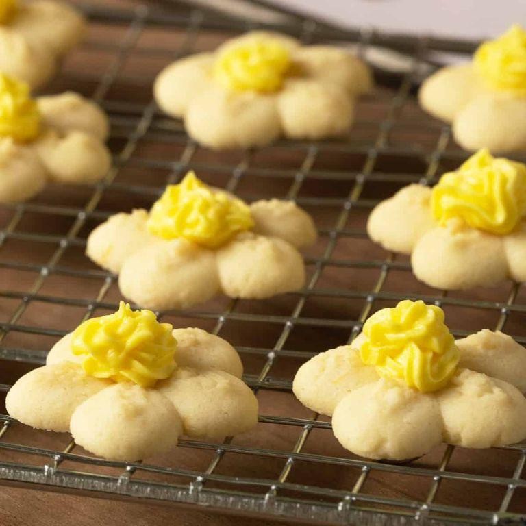 Lemon Meringue Spritz Cookies