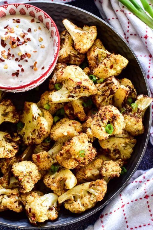 Lemon Pepper Air Fryer Cauliflower