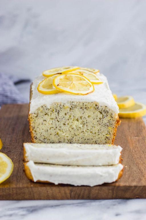 Lemon Poppy Seed Bread with Vanilla Drizzle