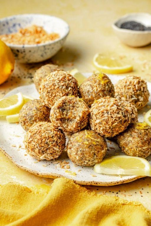 Lemon Poppy Seed Cereal Bites