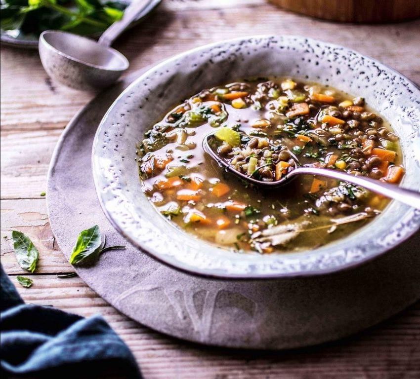 Lentil Soup with Fresh Herbs