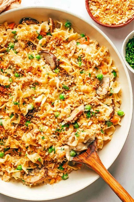Lightened-Up Tuna Noodle Casserole