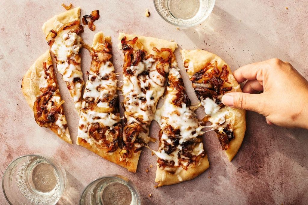 Liver and Caramelized Onion Flatbread