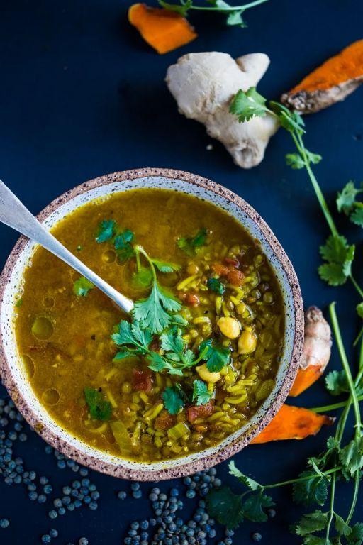 Liver and Kale Soup with Turmeric
