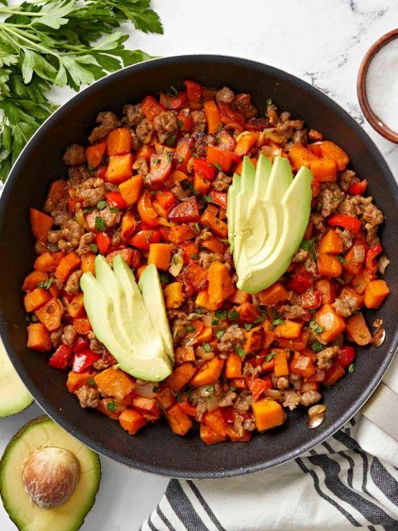 Liver and Sweet Potato Hash
