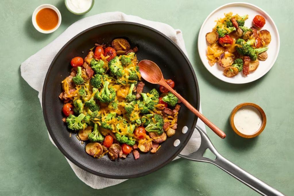 Loaded Potato and Broccoli Skillet