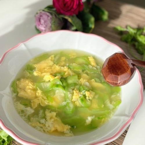 Luffa and Egg Drop Soup