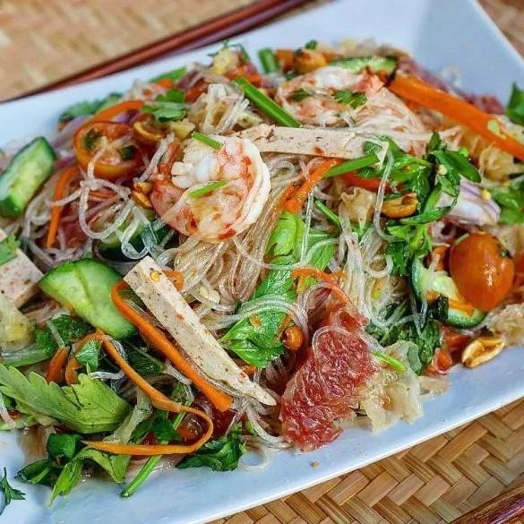 Luffa and Glass Noodle Salad