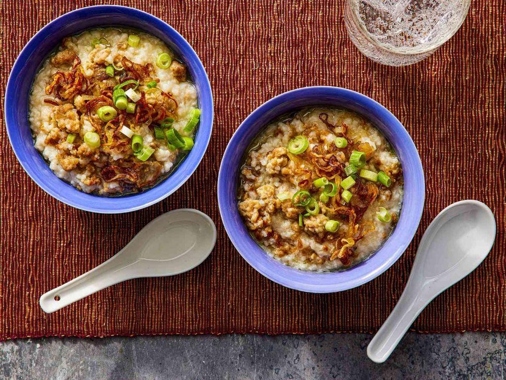 Luffa and Minced Pork Congee