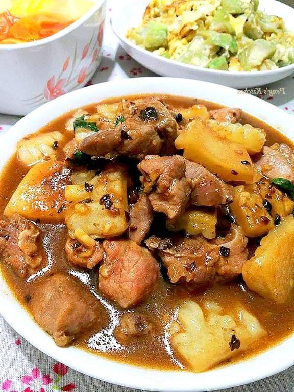 Luffa and Pork Ribs Stew
