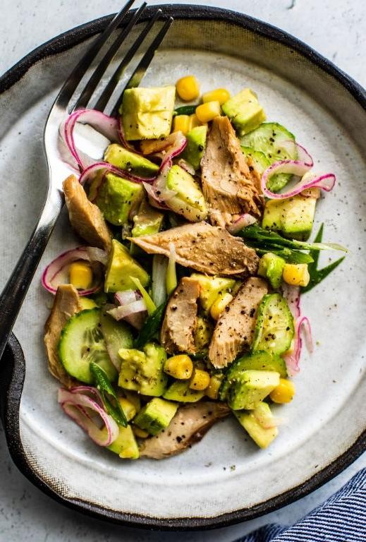 Mackerel and Avocado Salad