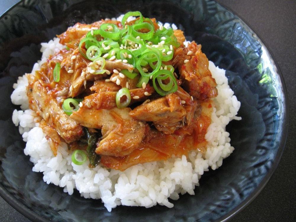 Mackerel and Kimchi Fried Rice