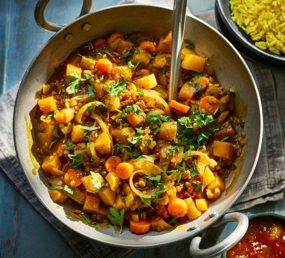 Mackerel and Lentil Curry