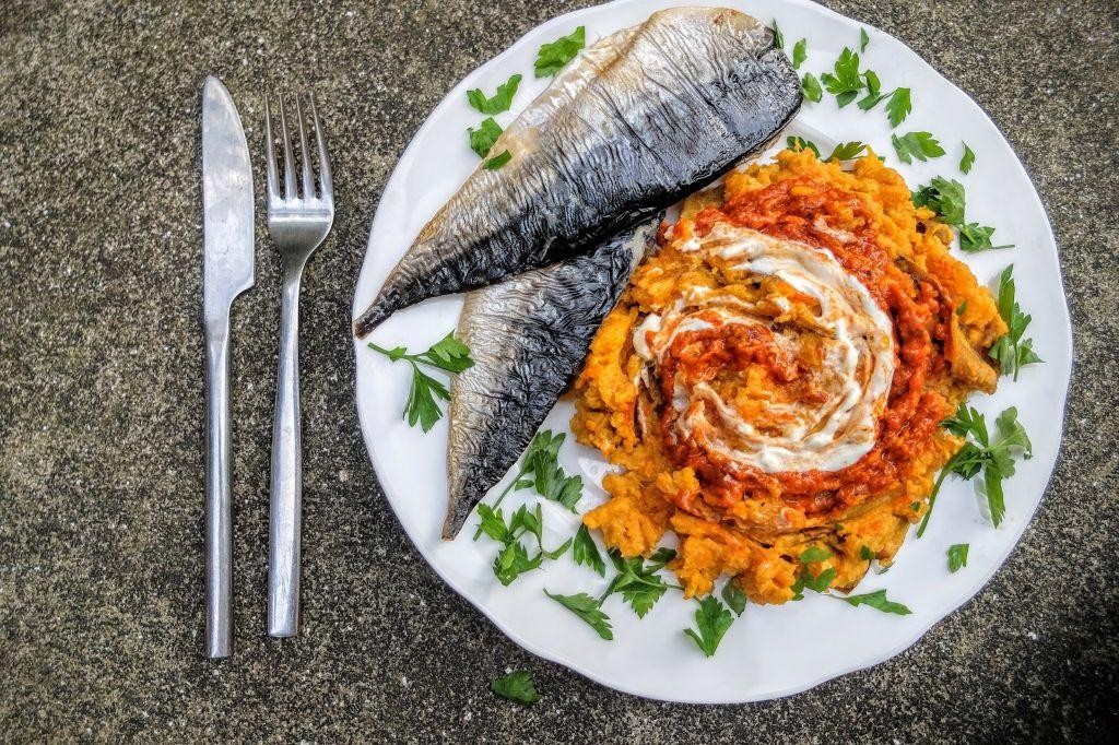 Mackerel and Sweet Potato Mash