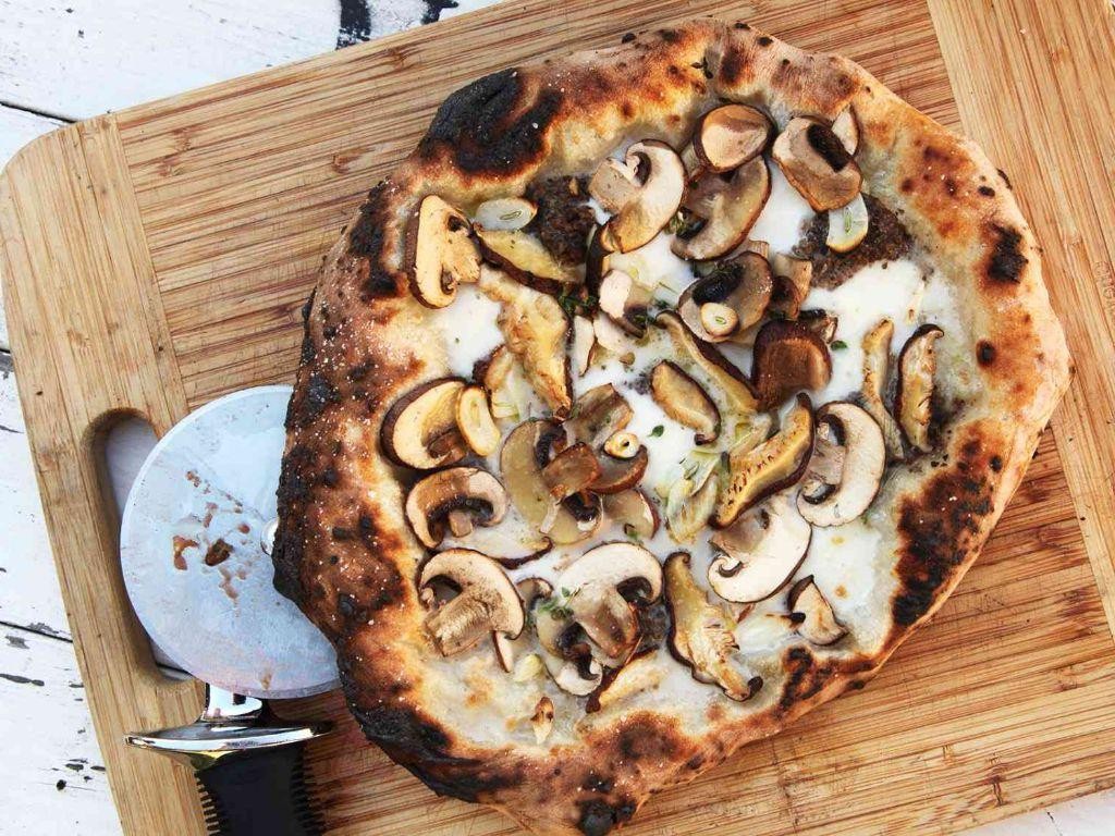 Maitake Mushroom and Truffle Oil Pizza