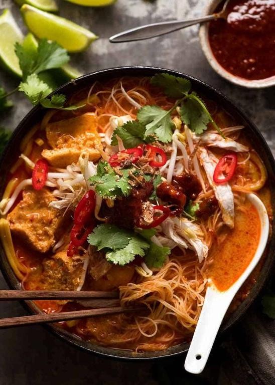 Malaysian Pork Laksa Soup