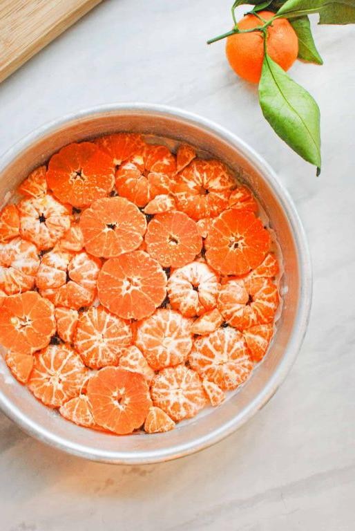 Mandarin Orange Upside-Down Cake