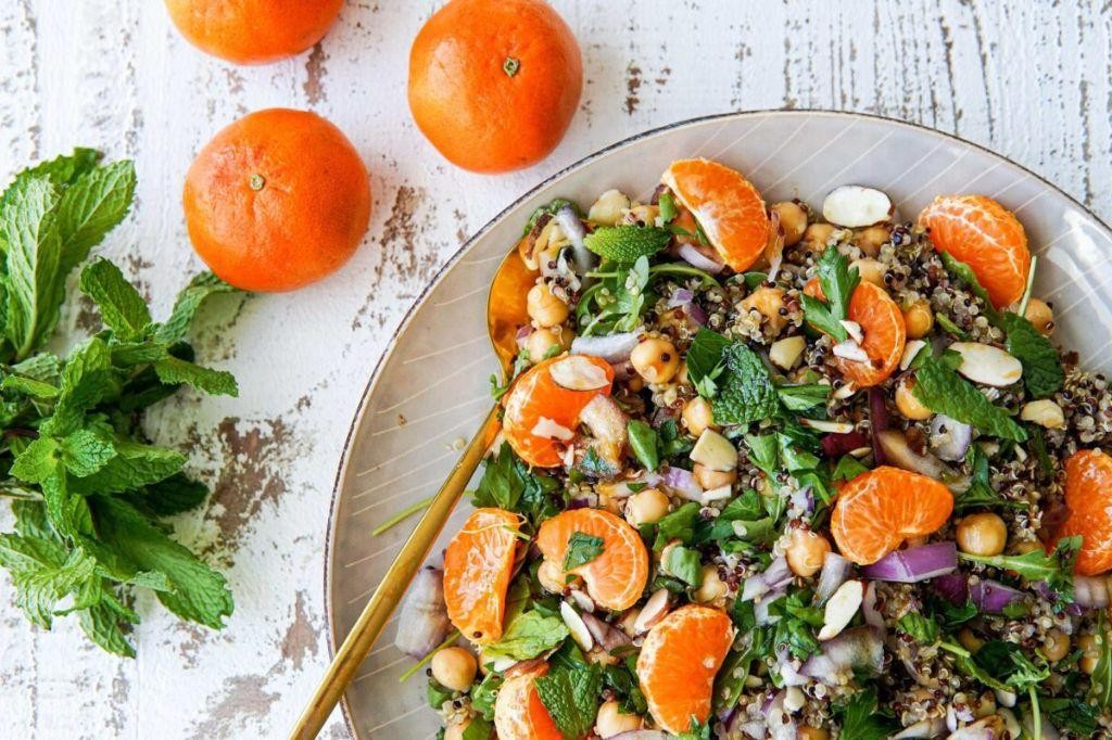 Mandarin and Mint Quinoa Salad