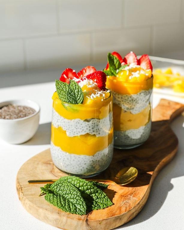 Mango Coconut Chia Pudding