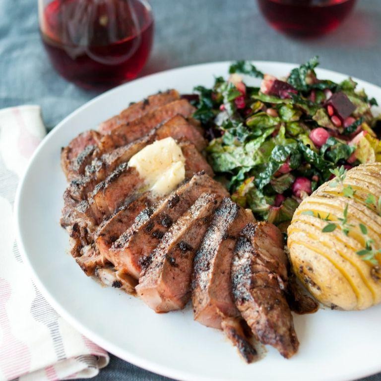 Maple Bourbon Dry Rub Steak