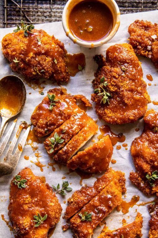 Maple Dijon Crispy Chicken Breast