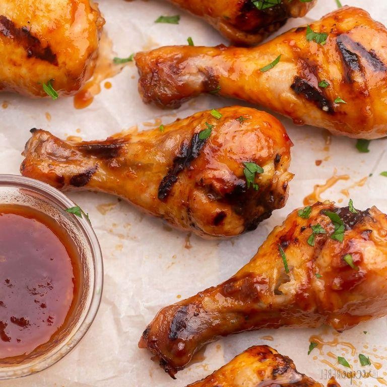 Maple Glazed Baked Chicken Legs