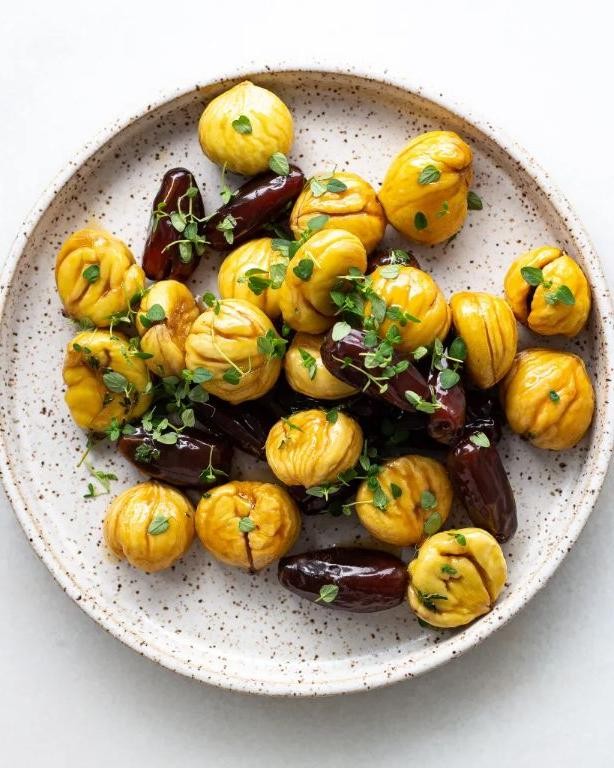Maple-Bourbon Roasted Chestnuts