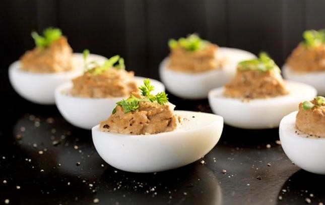 Marmite Deviled Eggs