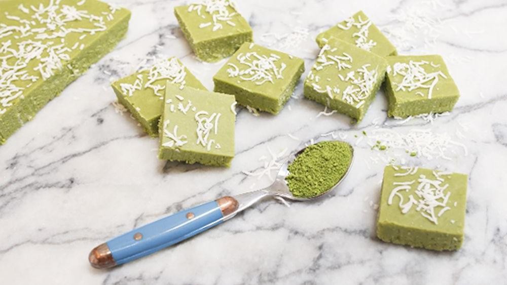 Matcha Coconut Fudge
