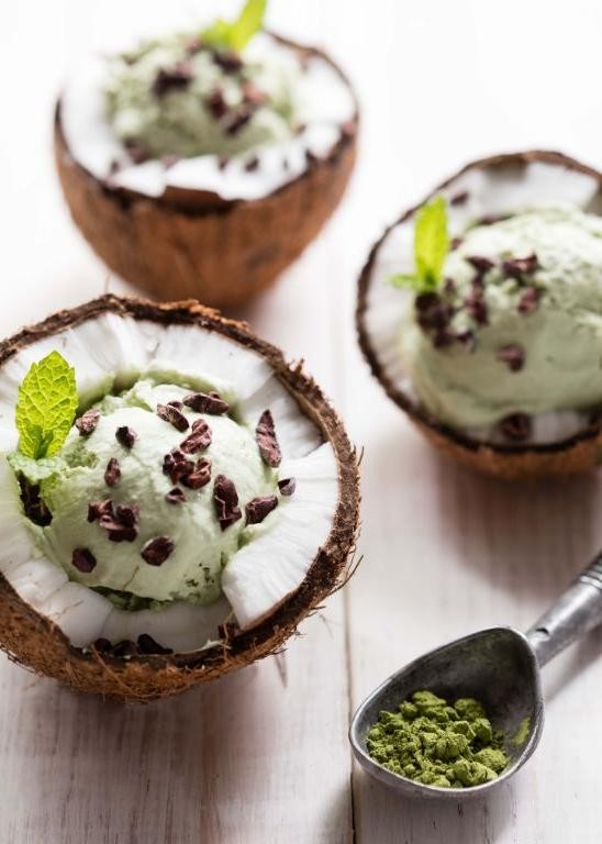 Matcha Green Tea Coconut Ice Cream