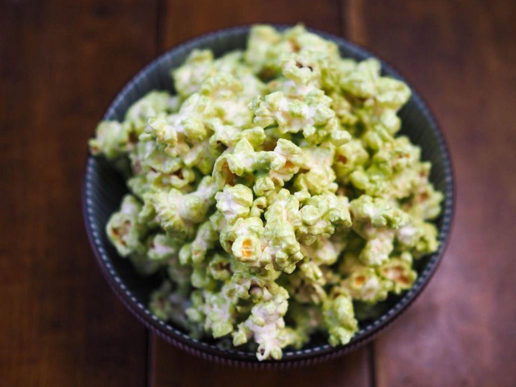 Matcha White Chocolate Popcorn