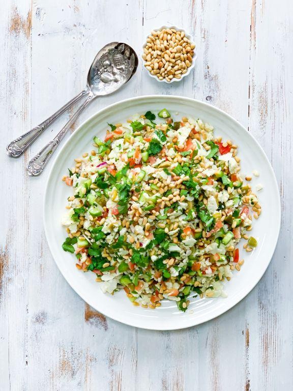 Mediterranean Cauliflower Rice Salad