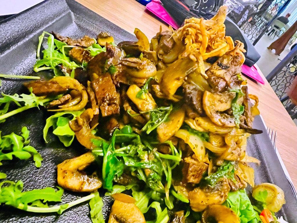 Mediterranean-Style Grilled Liver Salad