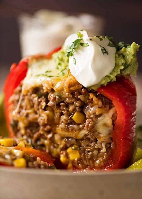 Mexican Rice Stuffed Peppers