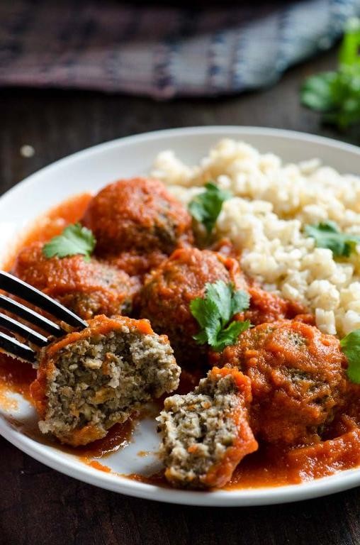 Mexican Tofu Meatballs in Chipotle Sauce