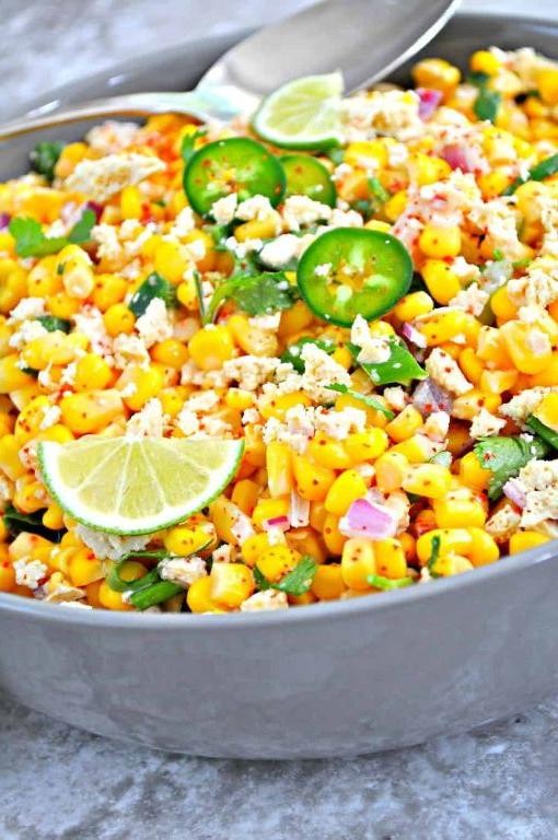 Mexican Tofu Street Corn Salad