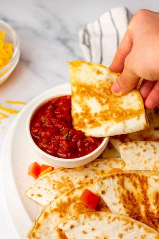 Mini Quesadillas with Salsa