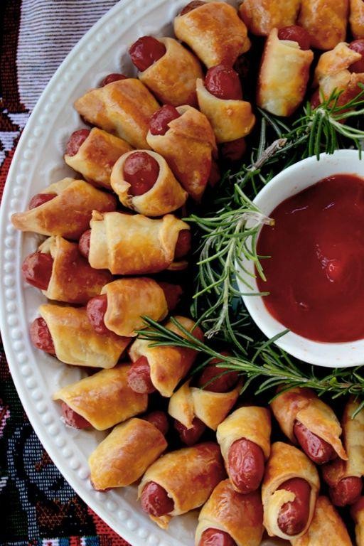 Mini Sausage Wreaths