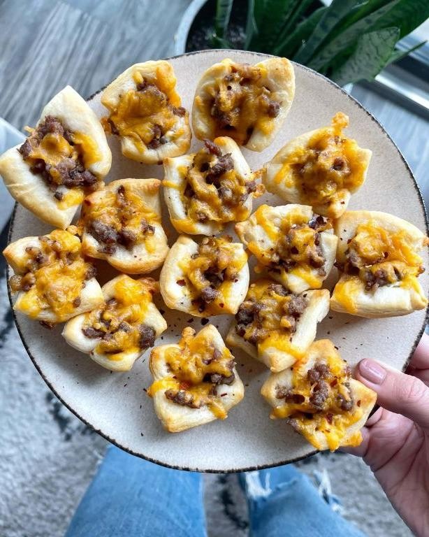 Mini Sausage and Cheese Crescent Rolls
