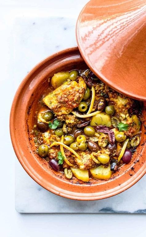 Moroccan Fish Tagine with Chermoula Sauce