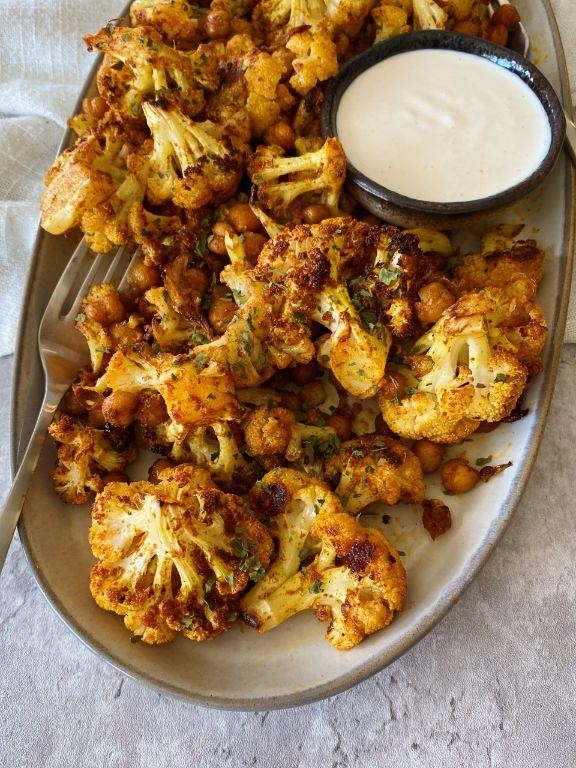 Moroccan Spiced Roasted Cauliflower